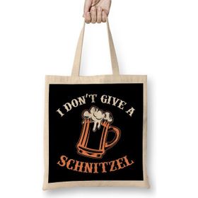 Humuts I Don t Give A Schnitzel German Beer Oktoberfest Uzun Saplı Bez Çanta