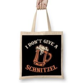 Humuts I Don t Give A Schnitzel German Beer Oktoberfest Uzun Saplı Bez Çanta