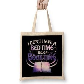 Humuts I Don t Have a Bedtime I Have a Booktime Bookworm Bez Kadın Günlük Çanta