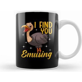 Humuts I Find You Emusing Adorable Emu Amusing Pun Kupa Bardak