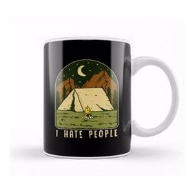 Humuts I Hate People Funny Nature Camping Outdoors Kupa Bardak