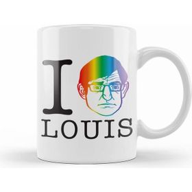 Humuts I Heart Louis Pride Rainbow Theroux Kupa Bardak