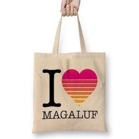 Humuts I Heart Magaluf Sunset Bez Uzun Saplı Açık Bej Rengi Çanta