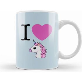 Humuts I Heart Unicorns Emoji Kupa Bardak
