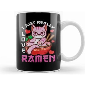 Humuts I Just Really Love Ramen Cat Kawaii Anime Kupa Bardak