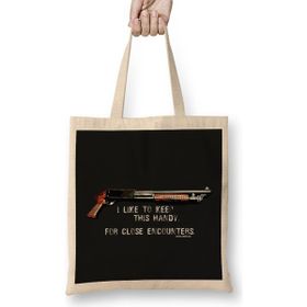 Humuts I Like To Keep This Handy Shotgun Aliens Bez Uzun Saplı Açık Bej Rengi Çanta