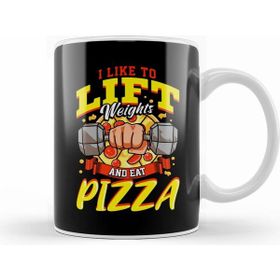 Humuts I Like To Lift Weights And Eat Pizza Bodybuilding Kupa Bardak