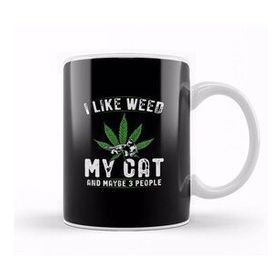 Humuts I Like Weed My Cat And Maybe 3 People Kedi Kupa Bardak