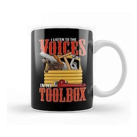 Humuts I Listen To The Voices In My Toolbox Handyman Joke Kupa Bardak