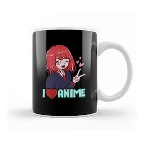 Humuts I Love Anime Cute Japanese Kawaii Anime Girl Kupa Bardak