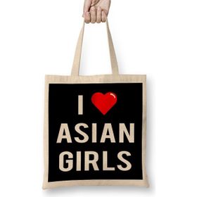 Humuts I Love Asian Girls Bez Bayan Günlük Çanta