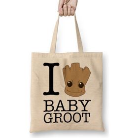 Humuts I Love Baby Groot Guardians Of The Galaxy BezBayan Günlük Çanta