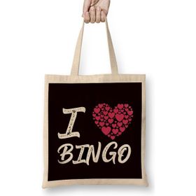 Humuts I Love Bingo Gamble Lucky Game Player Gambling Gift Bez - 40 X 40Bayan Günlük Çanta