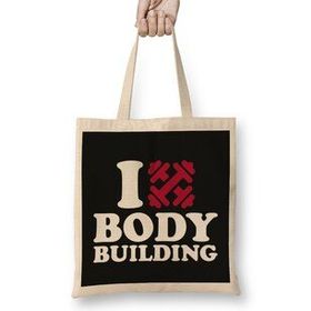 Humuts I Love Bodybuilding Bez Bayan Günlük Çanta