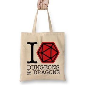 Humuts I Love Dungeons And Dragons Bez Bayan Günlük Çanta