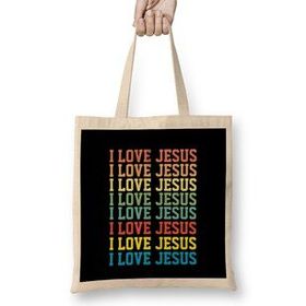 Humuts I Love Jesus Christian Bez Bayan Günlük Çanta