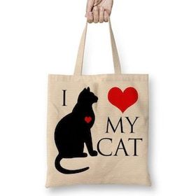 Humuts I Love My Cat Kedi Hayvan Pet Animal Bez Bayan Günlük Çanta