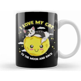 Humuts I Love My Cat To The Moon And Back Cute Kitten Kupa Bardak