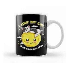 Humuts I Love My Cat To The Moon And Back Cute Kitten Kupa Bardak