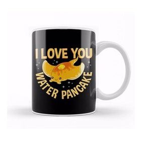 Humuts I Love You Water Pancake Adorable Stingray Pun Kupa Bardak