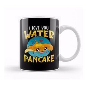 Humuts I Love You Water Pancake Adorable Stingray Pun Kupa Bardak