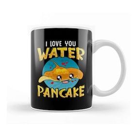 Humuts I Love You Water Pancake Adorable Stingray Pun Kupa Bardak