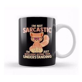 Humuts I M Not Sarcastic Just Intelligent Cute Red Panda Kupa Bardak
