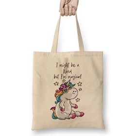 Humuts I May Be a Nerd But Im Magical Unicorn Pixel Art Bez Kadın Günlük Çanta
