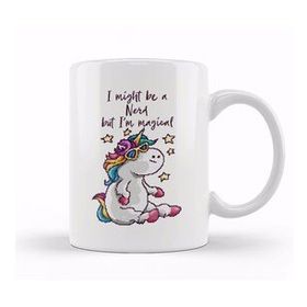 Humuts I May Be A Nerd But Im Magical Unicorn Pixel Art Kupa Bardak