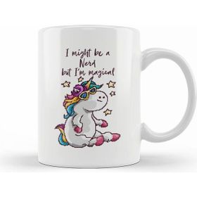 Humuts I May Be A Nerd But Im Magical Unicorn Pixel Art Kupa Bardak