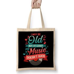 Humuts I May Be Old But at Least My Music Doesnt Suck Bez Kadın Günlük Çanta