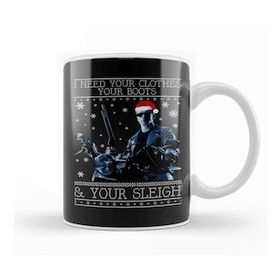 Humuts I Need Your Clothes Terminator Christmas Knit Kupa Bardak