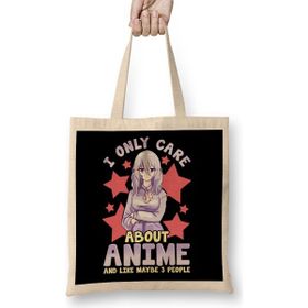 Humuts I Only Care About Anime and Like Maybe 3 People Bez Kadın Günlük Çanta