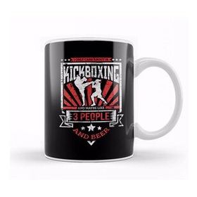 Humuts I Only Care About Kickboxing, 3 People, And Beer Kupa Bardak