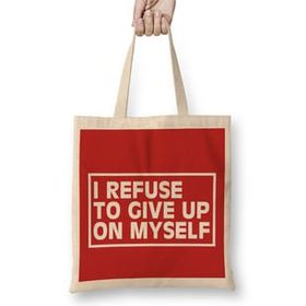 Humuts I Refuse to Give Up on Myself Gym Inspiration Bez Kadın Günlük Çanta