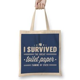 Humuts I Survived the Great Toilet Paper Famine of 2020 Bez Kadın Günlük Çanta