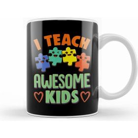 Humuts I Teach Awesome Kids Special Education Teacher Beyaz Kupa
