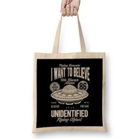 Humuts I Want to Believe Ufo Bez Kadın Günlük Çanta