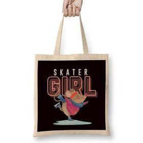 Humuts Ice Skater Girl Figure Ice Skating Winter Sports Ice Skates Bez Kadın Günlük Çanta
