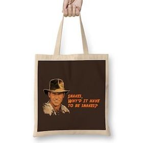 Humuts Indiana Jones Snakes Quote Bez Kadın Günlük Çanta