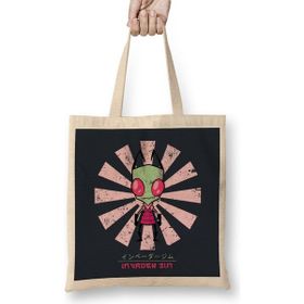Humuts Invader Zim Retro Japanese Bez Çanta