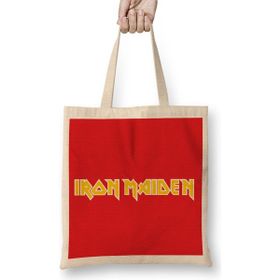 Humuts Iron Maiden Logo Bez Kadın Günlük Çanta