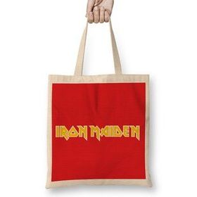 Humuts Iron Maiden Logo Bez Kadın Günlük Çanta
