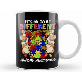 Humuts It S Ok To Be Different Autism Awareness Bunnies Kupa Bardak