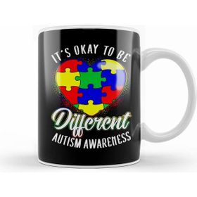 Humuts It S Ok To Be Different Autism Awareness Heart Kupa Bardak