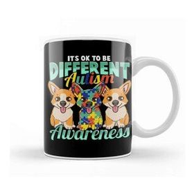 Humuts It S Ok To Be Different Autism Awareness Heart Kupa Bardak