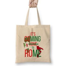 Humuts It's Coming Home To Rome Açık Bej Uzun Saplı Bez Çanta