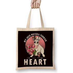 Humuts Jack Russel Terrier is My Heart Dogs Dog Puppy Bez Kadın Günlük Çanta
