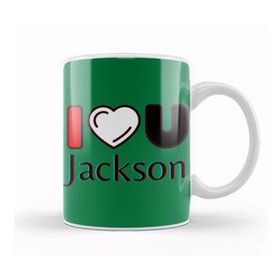 Humuts Jackson Name Personalized Custom Vintage Retro Rainbow Design Gift Baby Gift For Him Kupa Bardak