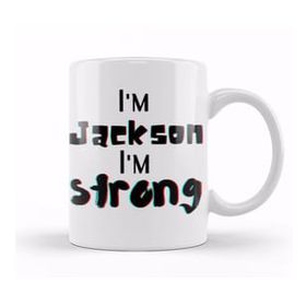 Humuts Jackson Name Personalized Custom Vintage Retro Rainbow Design Gift Baby Gift For Him Kupa Bardak
